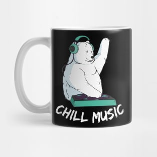 Chill Music DJ Polar Bear Mug
